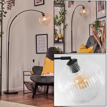 Ripoll Lampadaire Noir, 1 lumière