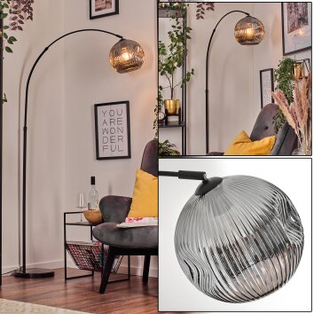 Ripoll Lampadaire Noir, 1 lumière