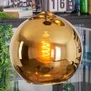 Koyoto Suspension, Boule lumineuse, Suspension grappe Or, 3 lumières