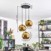 Koyoto Suspension, Boule lumineuse, Suspension grappe Or, 3 lumières