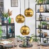 Koyoto Suspension, Boule lumineuse, Suspension grappe Or, 3 lumières
