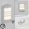 Heran Lampe murale d´extérieur, Applique murale LED Blanc, 1 lumière, Détecteur de mouvement