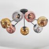 Ripoll Plafonnier, Boule lumineuse Chrome, Or, Cuivré, Fumé, 7 lumières