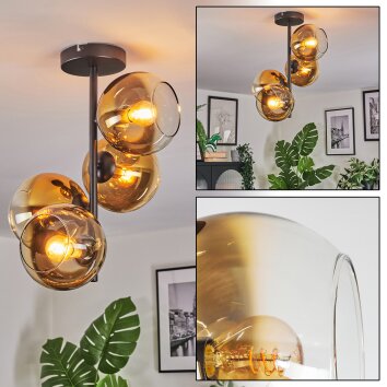 Koyoto Plafonnier, Boule lumineuse Or, Clair, 4 lumières