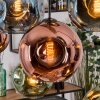 Ripoll Suspension, Boule lumineuse, Suspension Écru, Noir, 8 lumières
