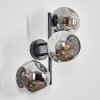 Ripoll Boule lumineuse, Applique murale Fumé, 3 lumières
