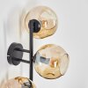 Ripoll Boule lumineuse, Applique murale Ambre, 3 lumières