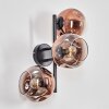 Ripoll Boule lumineuse, Applique murale Clair, Cuivré, 3 lumières