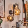 Ripoll Boule lumineuse, Applique murale Ambre, Fumé, 3 lumières