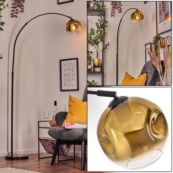 Ripoll Lampadaire, Lampadaires arc Noir, 1 lumière