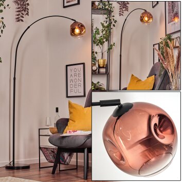 Ripoll Lampadaire, Lampadaires arc Noir, 1 lumière