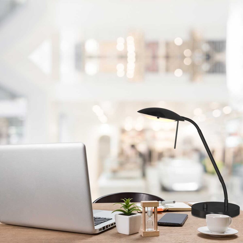 Eloi Lampe à poser Luminaires Steinhauer LED Noir, 1 lumière main product photo
