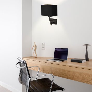Nouveau Applique murale Luminaires Steinhauer LED Noir, 2 lumières