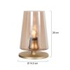 Ancilla Lampe à poser Luminaires Steinhauer Laiton, 1 lumière