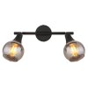 Glyptar Plafonnier, Spot de plafond Luminaires Globo Lighting Noir, 2 lumières
