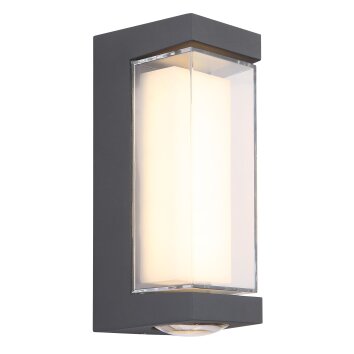 Plixon Lampe murale d´extérieur Luminaires Globo Lighting LED Anthracite, 1 lumière Plixon Lampe murale d´extérieur Luminaires Globo Lighting LED Anthracite, 1 lumière
