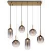 Elisabeth Suspension Luminaires Globo Lighting Laiton, 6 lumières