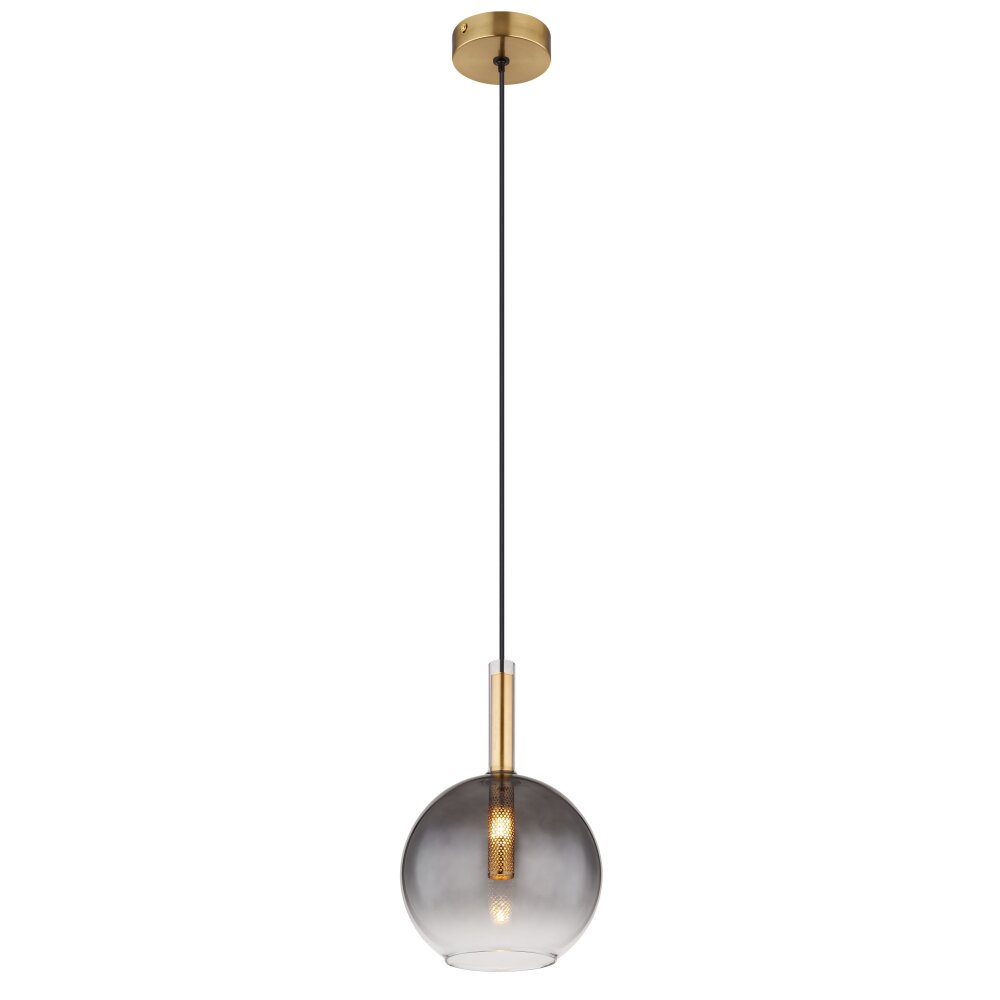 Elisabeth Suspension Luminaires Globo Lighting Laiton, Noir, 1 lumière main product photo
