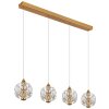 Virina Suspension Luminaires Globo Lighting LED Or, 4 lumières