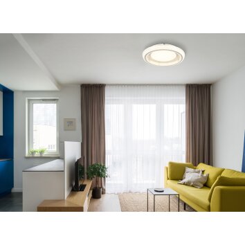 Sharper Plafonnier Luminaires Globo Lighting LED Blanc, 1 lumière