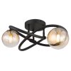 Tuberius Plafonnier Luminaires Globo Lighting LED Noir, 2 lumières