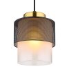 Olga Suspension Luminaires Globo Lighting Or, Noir, 1 lumière