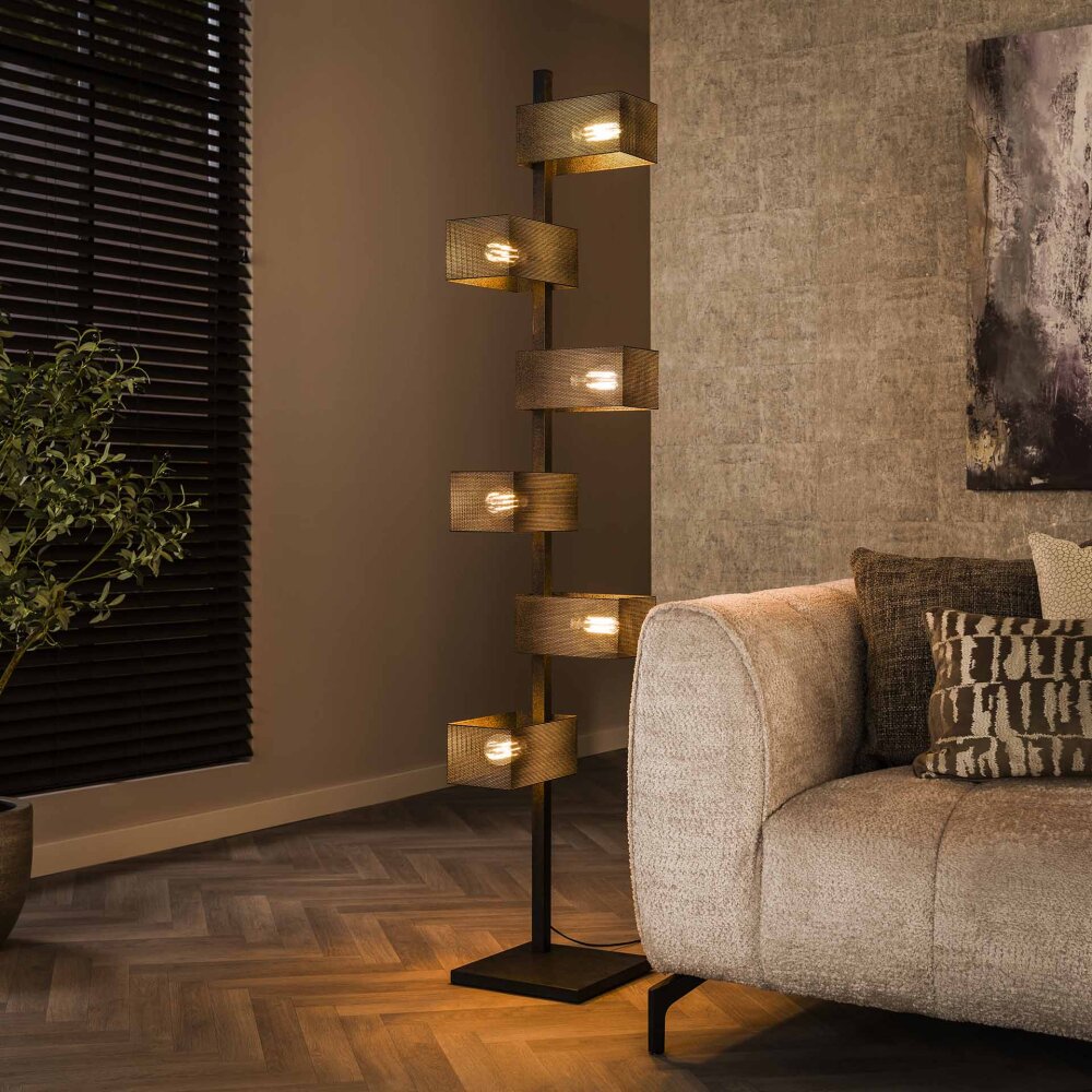 Ayron Lampadaire Noir, 6 lumières main product photo