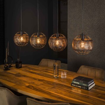 Ommerlanderwijk Suspension Anthracite, 4 lumières