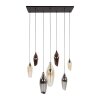 Cocoon Suspension Noir, 7 lumières