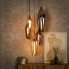 Cocoon Suspension Noir, 5 lumières