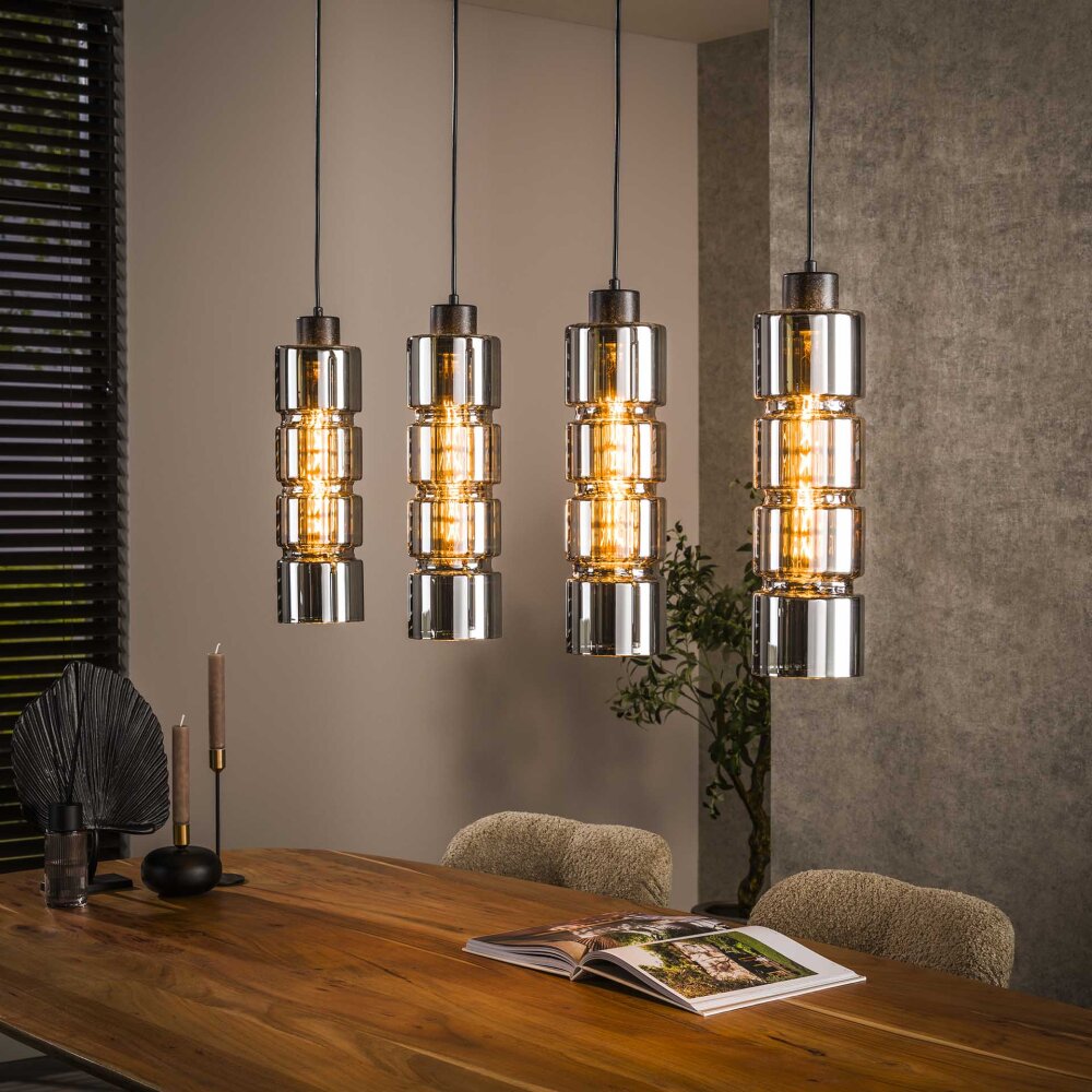 Barel Suspension Noir, 4 lumières main product photo
