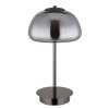 Avila Lampe à poser Luminaires Globo Lighting LED Chrome, Noir, 1 lumière, Télécommandes