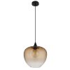 Sander Suspension Luminaires Globo Lighting Noir, 1 lumière