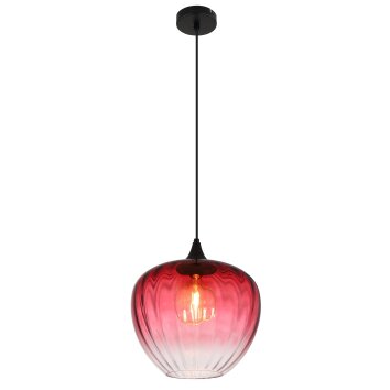 Sander Suspension Luminaires Globo Lighting Noir, 1 lumière