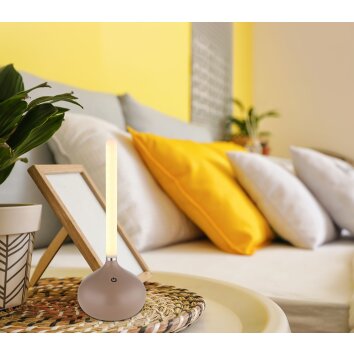 Turner Lampe à poser Luminaires Globo Lighting LED Champagne, 1 lumière