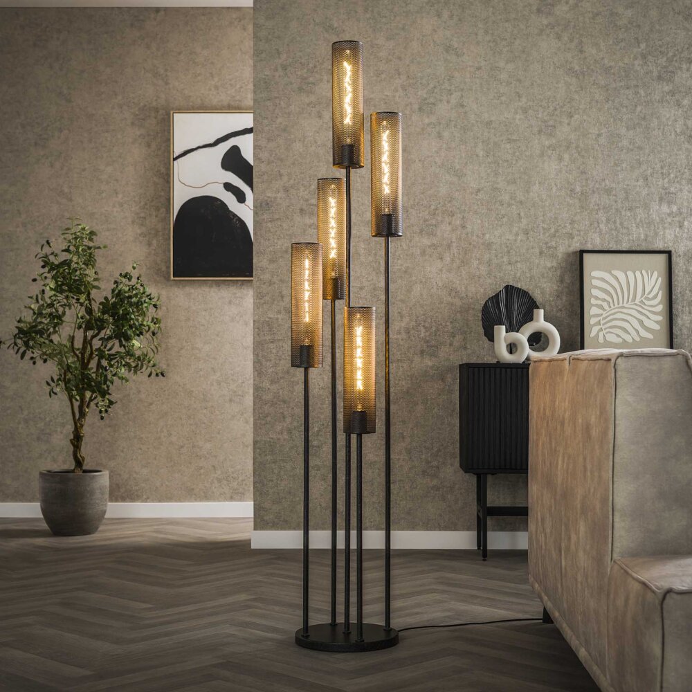 Genar Lampadaire Anthracite, 5 lumières main product photo