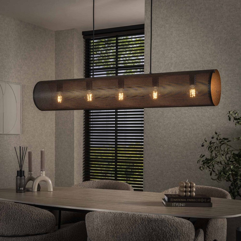 Veran Suspension Brun, Noir, 5 lumières main product photo