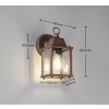 MIRANDE Applique murale Luminaires Trio Rouille, 1 lumière