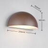 MAAS Applique murale Luminaires Trio Rouille, 1 lumière