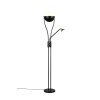 Chris Lampadaire Luminaires Trio LED Noir, 2 lumières
