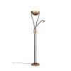 Chris Lampadaire Luminaires Trio LED Brun, 2 lumières