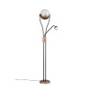 Chris Lampadaire Luminaires Trio LED Brun, 2 lumières