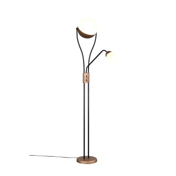 Chris Lampadaire Luminaires Trio LED Brun, 2 lumières