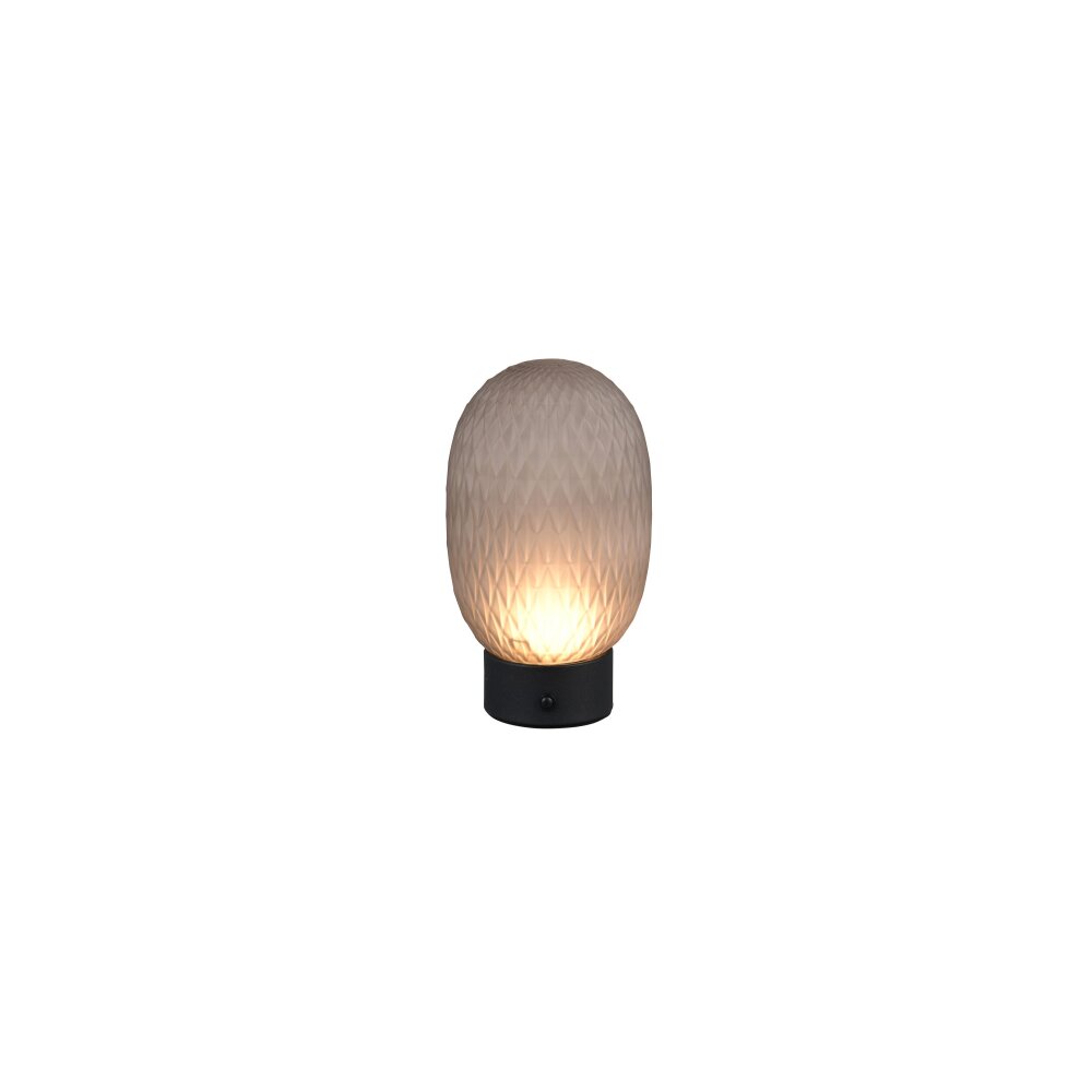 Facette Lampe à poser Luminaires Trio LED Fumée, 1 lumière main product photo