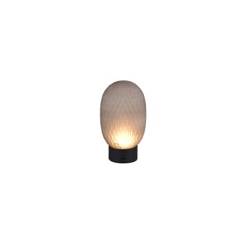 Facette Lampe à poser Luminaires Trio LED Fumée, 1 lumière