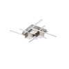 Roger Plafonnier Luminaires Trio LED Nickel mat, 1 lumière, Télécommandes