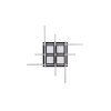 Roger Plafonnier Luminaires Trio LED Noir, 1 lumière, Télécommandes