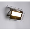 Moura Applique murale Luminaires Reality LED Noir, 1 lumière, Détecteur de mouvement