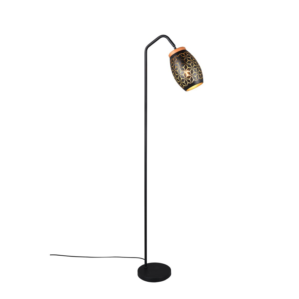 Bidar Lampadaire Luminaires Reality Noir doré, 1 lumière main product photo