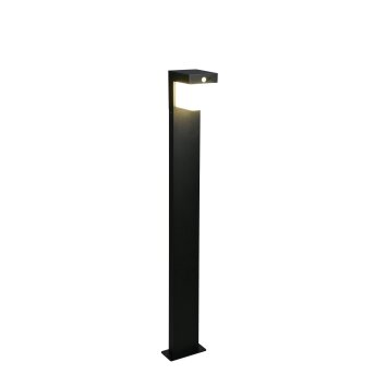 COLOMBO Lampadaire d\'extérieur Luminaires Reality LED Noir, 1 lumière, Détecteur de mouvement